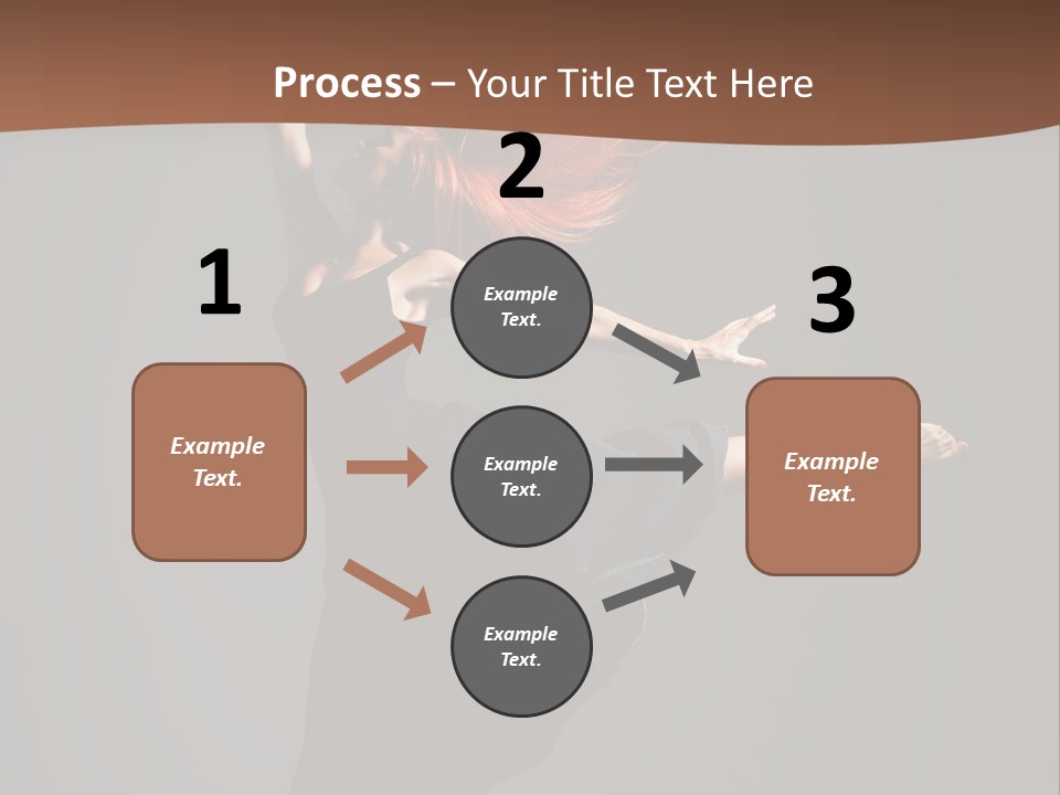 Cheerful Jump Dancer PowerPoint Template