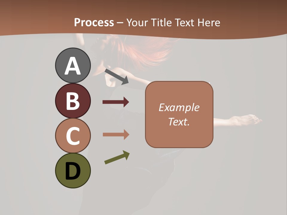 Cheerful Jump Dancer PowerPoint Template