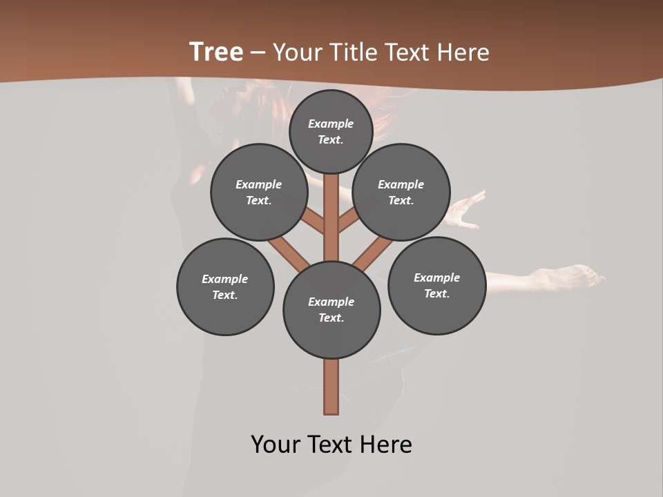 Cheerful Jump Dancer PowerPoint Template