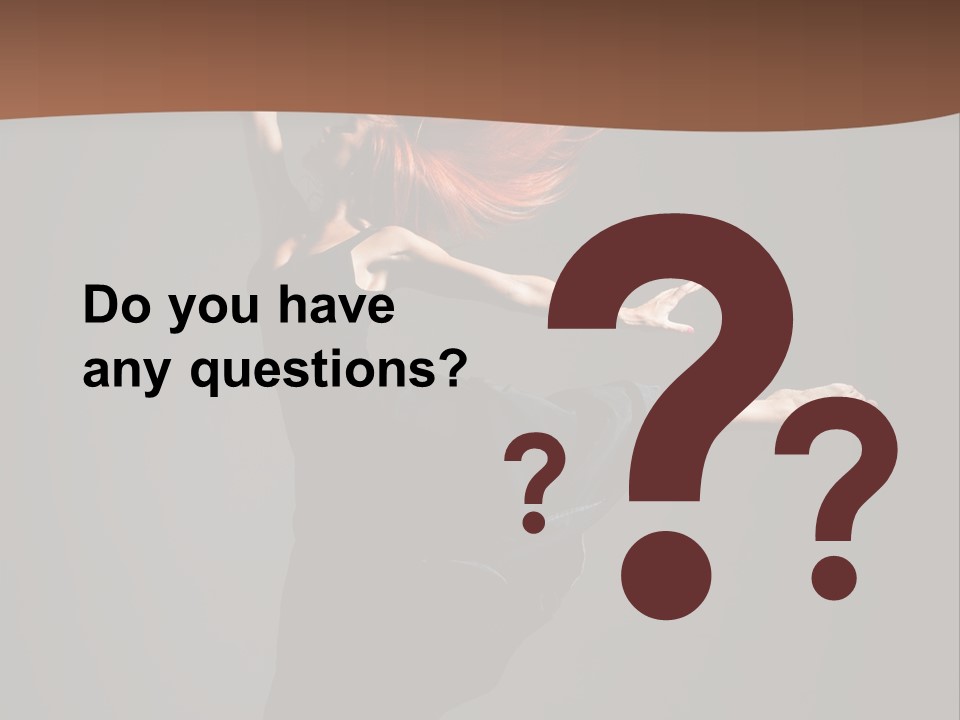 Cheerful Jump Dancer PowerPoint Template