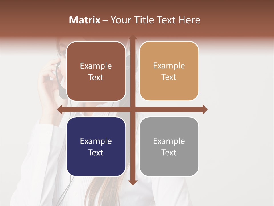 Customer Headset Portrait PowerPoint Template