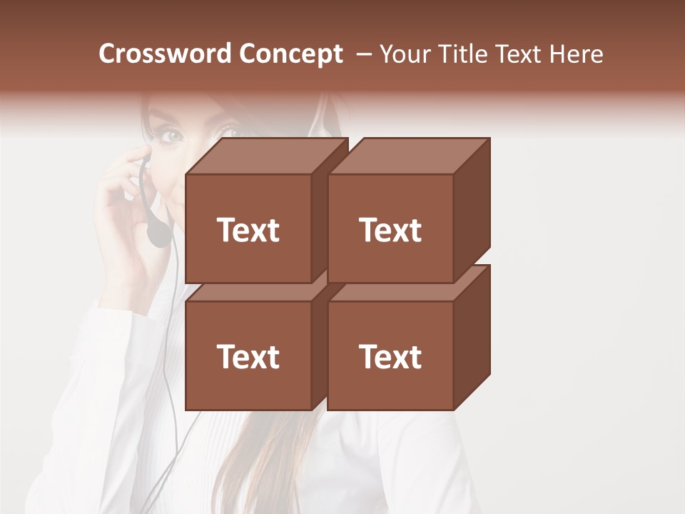 Customer Headset Portrait PowerPoint Template