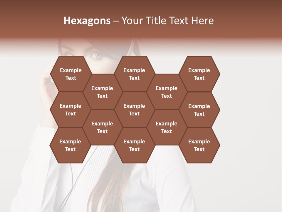 Customer Headset Portrait PowerPoint Template