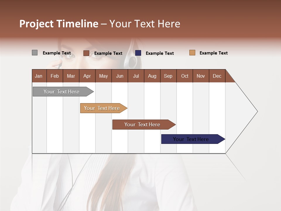 Customer Headset Portrait PowerPoint Template