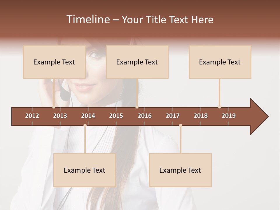 Customer Headset Portrait PowerPoint Template