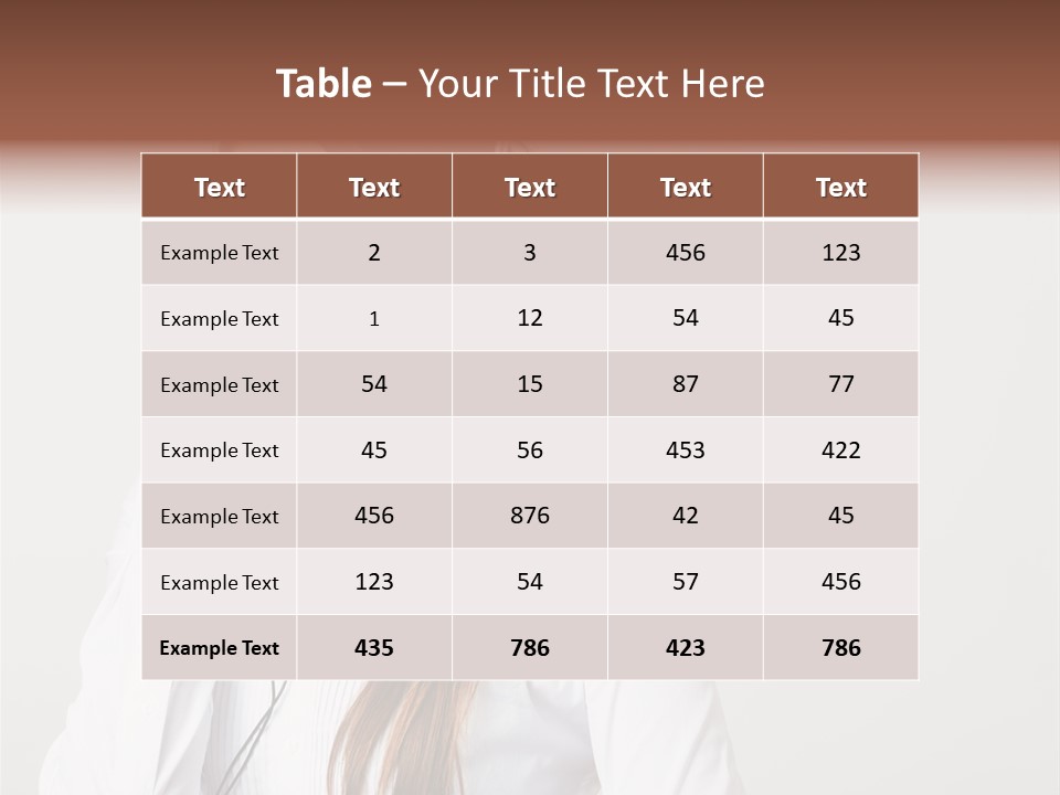 Customer Headset Portrait PowerPoint Template