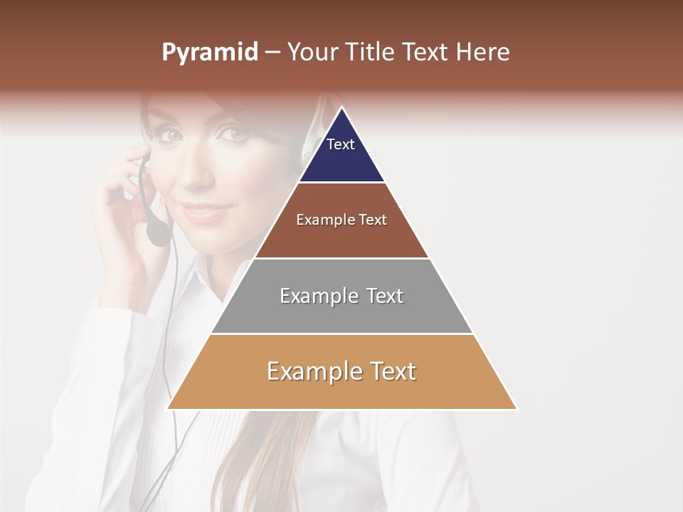 Customer Headset Portrait PowerPoint Template