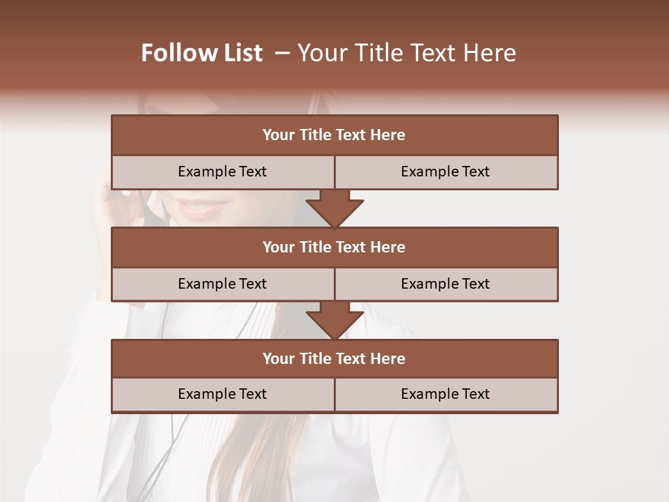 Customer Headset Portrait PowerPoint Template