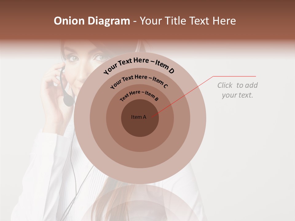 Customer Headset Portrait PowerPoint Template