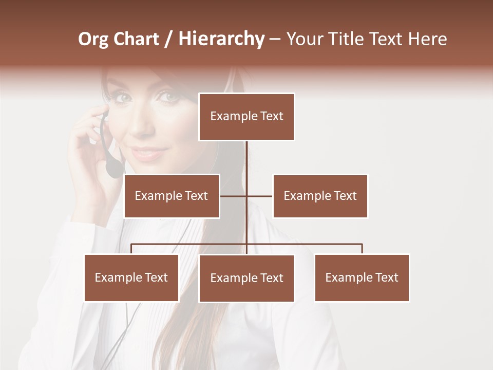 Customer Headset Portrait PowerPoint Template