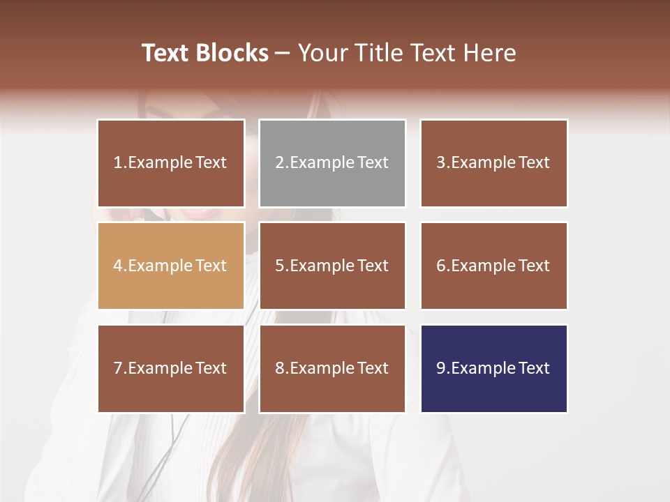 Customer Headset Portrait PowerPoint Template