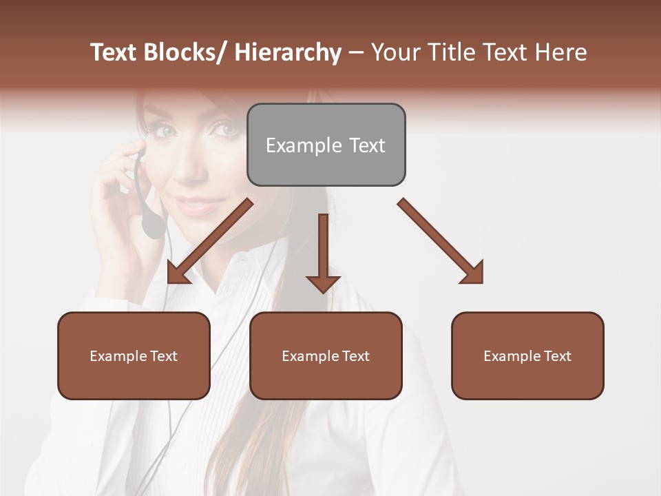 Customer Headset Portrait PowerPoint Template