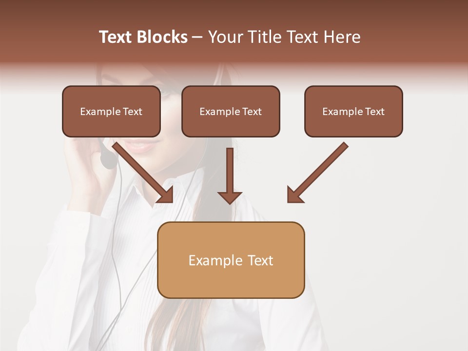 Customer Headset Portrait PowerPoint Template