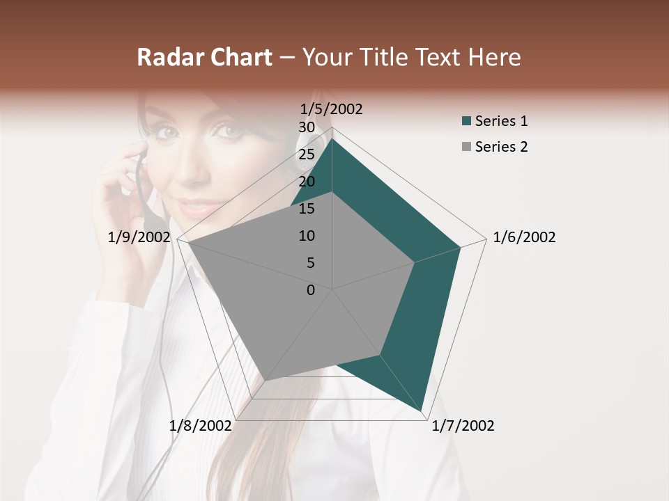 Customer Headset Portrait PowerPoint Template