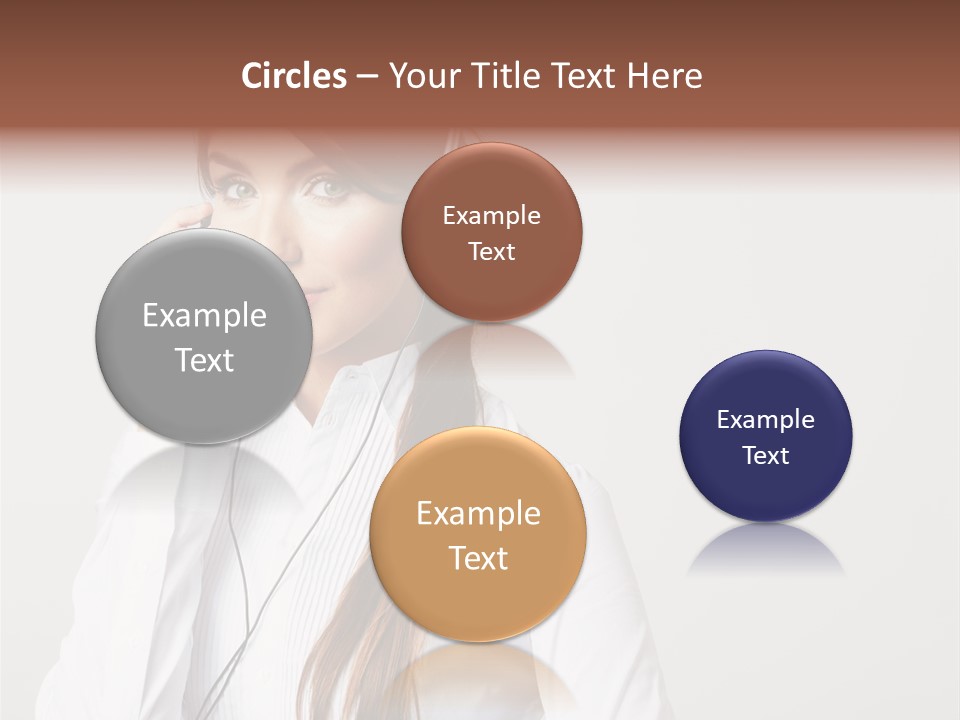 Customer Headset Portrait PowerPoint Template