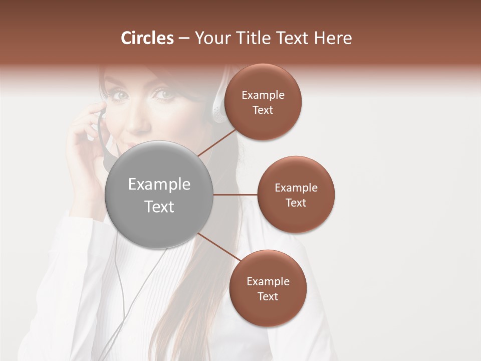 Customer Headset Portrait PowerPoint Template