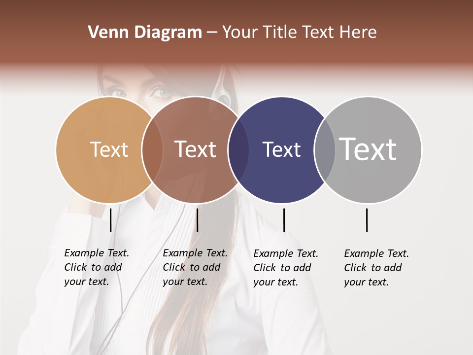 Customer Headset Portrait PowerPoint Template