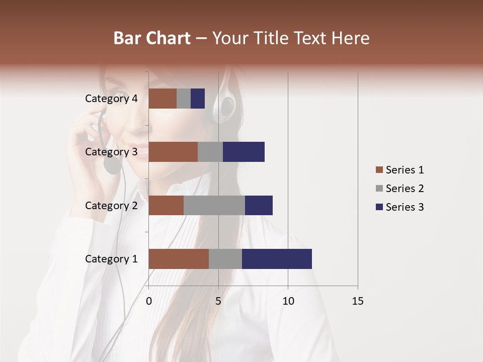 Customer Headset Portrait PowerPoint Template