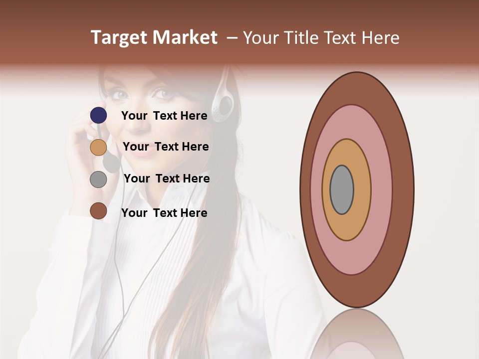 Customer Headset Portrait PowerPoint Template