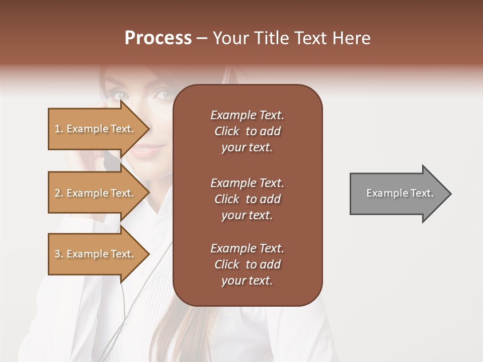Customer Headset Portrait PowerPoint Template