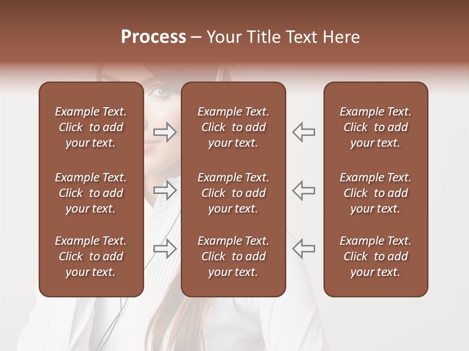 Customer Headset Portrait PowerPoint Template