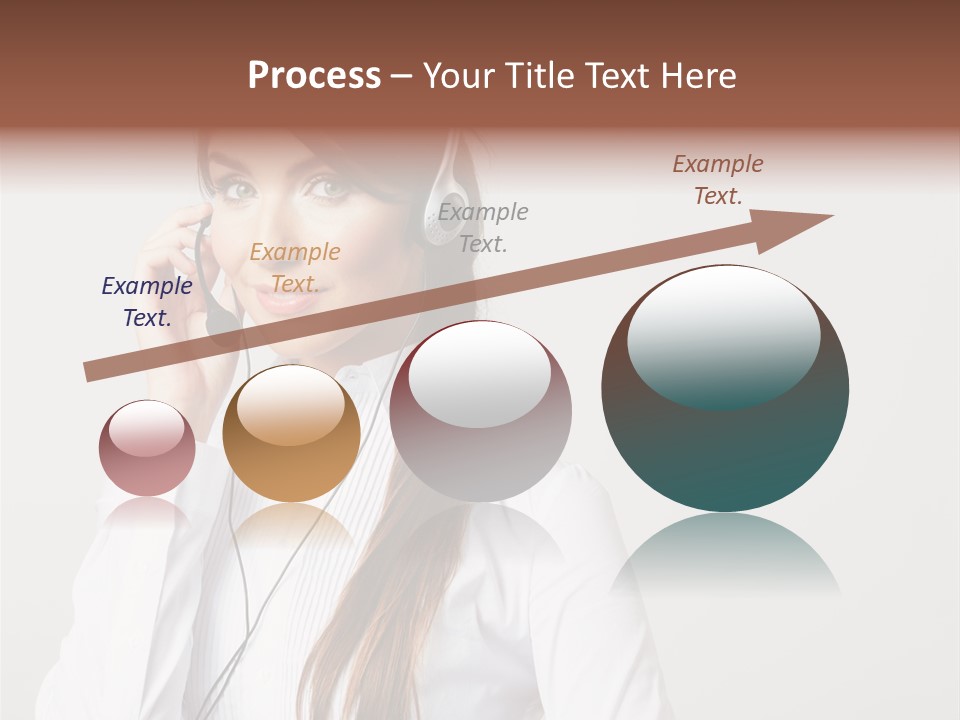 Customer Headset Portrait PowerPoint Template