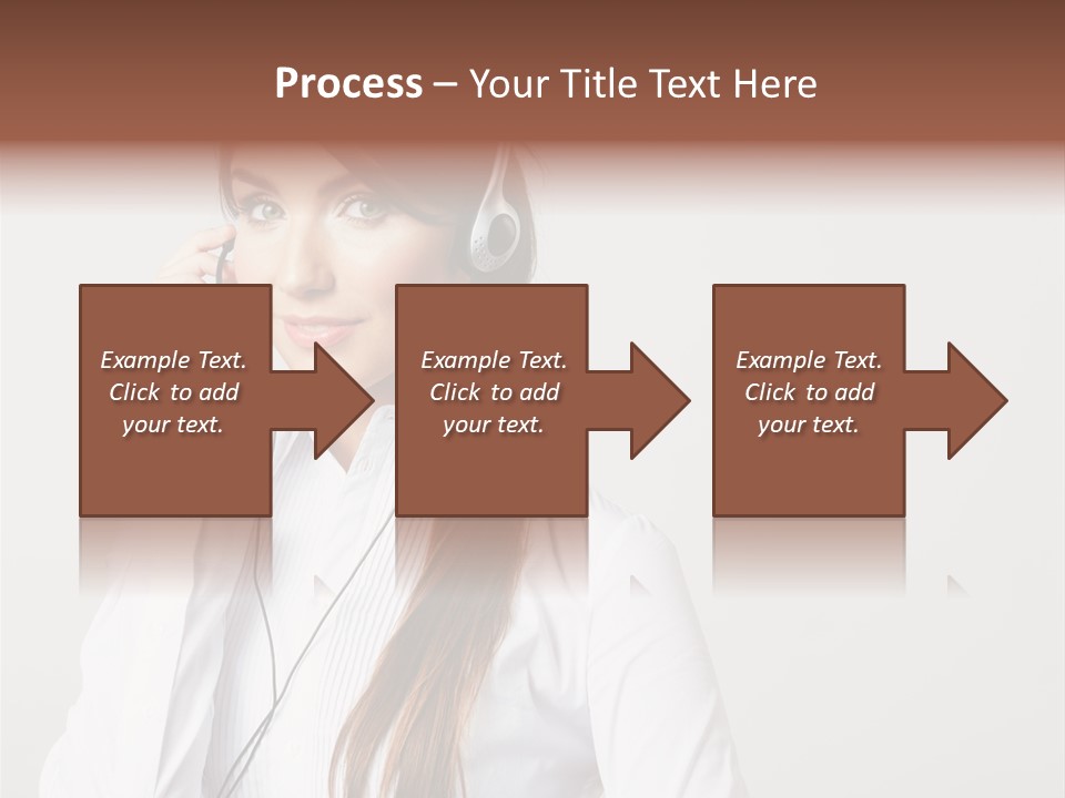 Customer Headset Portrait PowerPoint Template