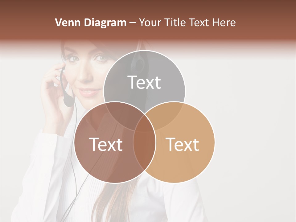 Customer Headset Portrait PowerPoint Template