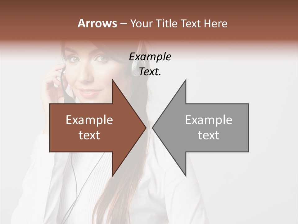 Customer Headset Portrait PowerPoint Template