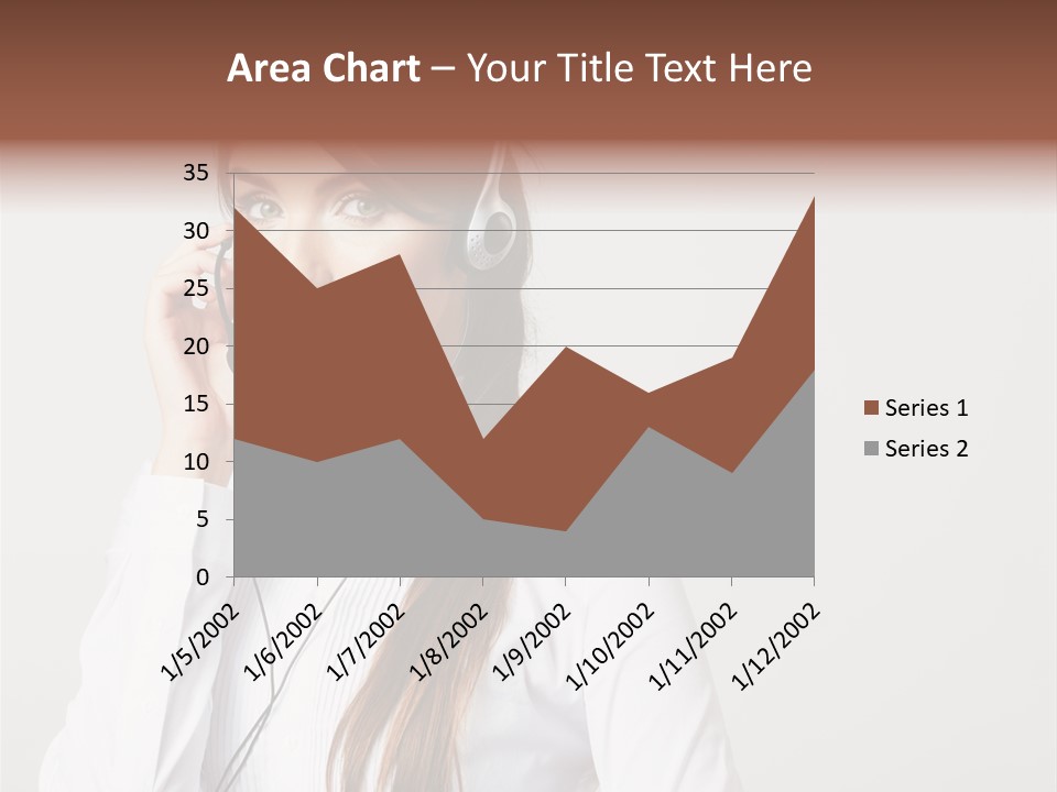 Customer Headset Portrait PowerPoint Template
