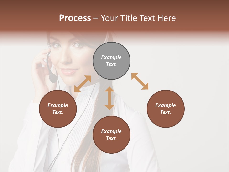 Customer Headset Portrait PowerPoint Template