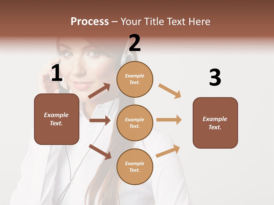 Customer Headset Portrait PowerPoint Template