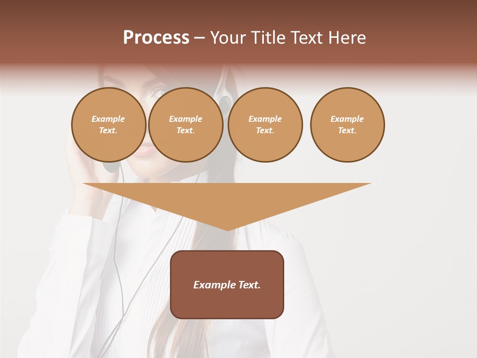 Customer Headset Portrait PowerPoint Template