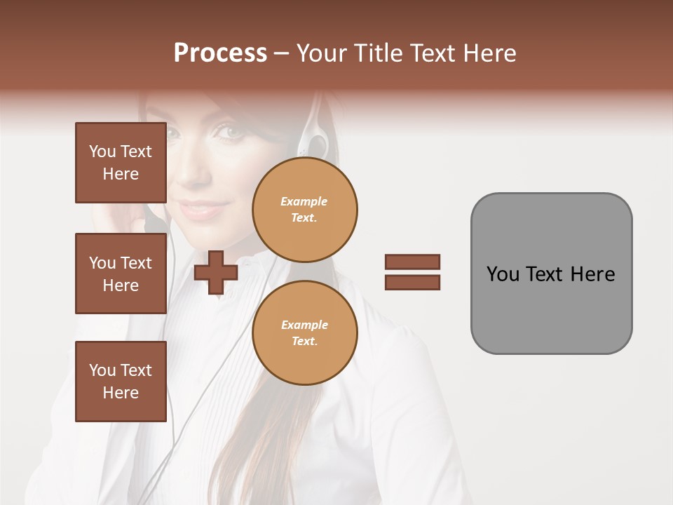 Customer Headset Portrait PowerPoint Template