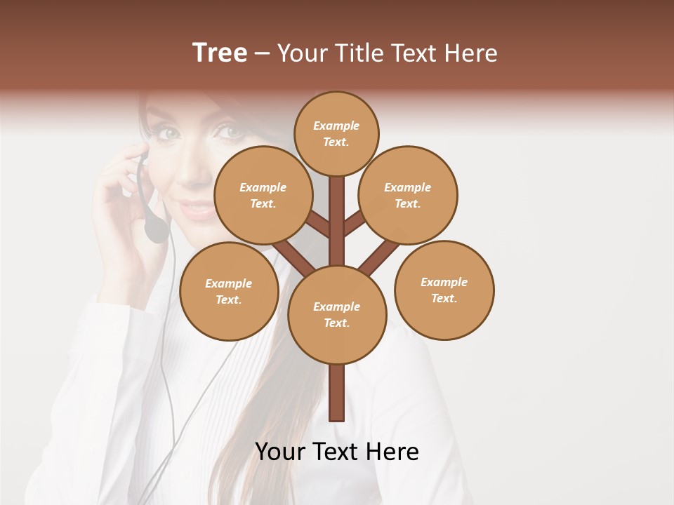 Customer Headset Portrait PowerPoint Template