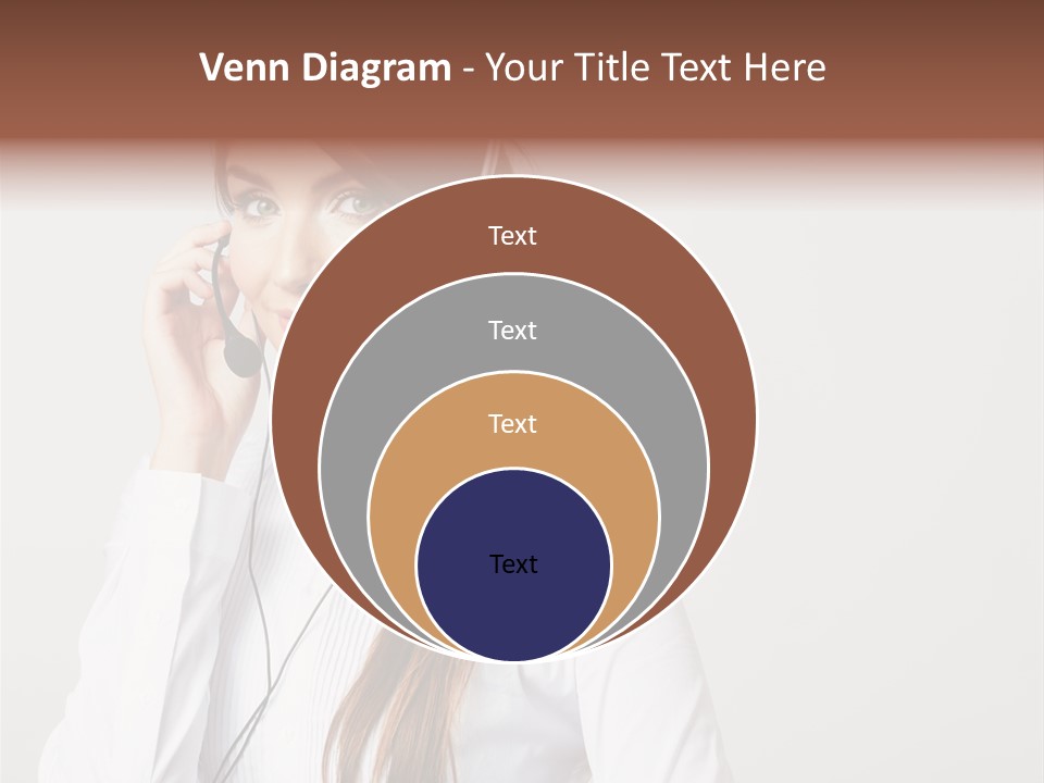 Customer Headset Portrait PowerPoint Template
