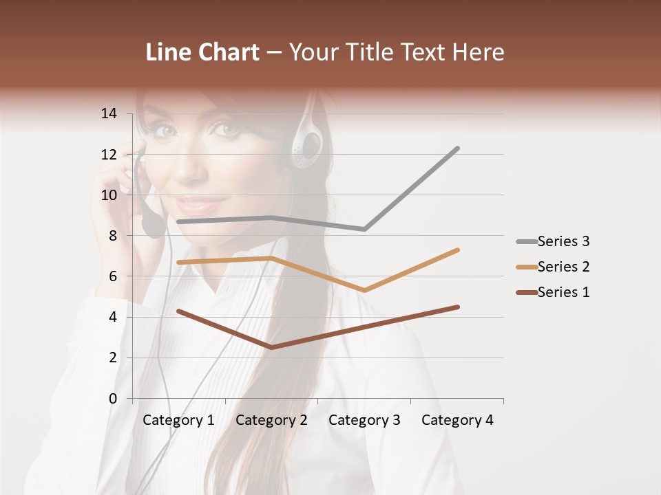 Customer Headset Portrait PowerPoint Template