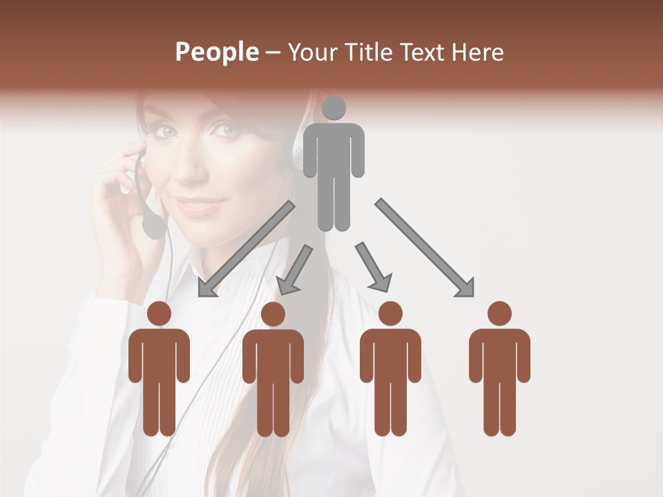 Customer Headset Portrait PowerPoint Template
