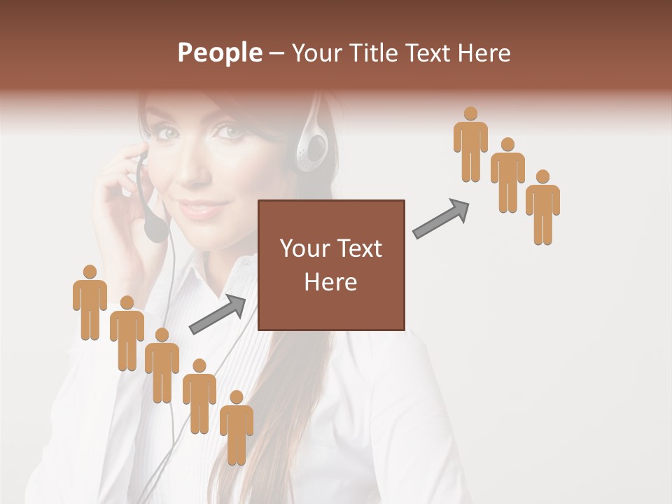 Customer Headset Portrait PowerPoint Template