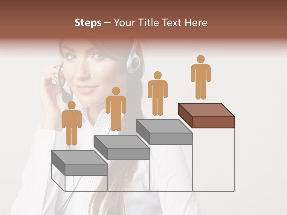 Customer Headset Portrait PowerPoint Template