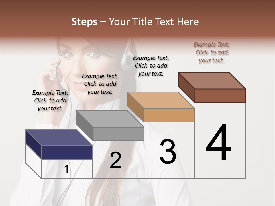 Customer Headset Portrait PowerPoint Template