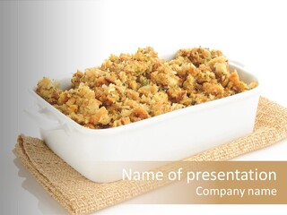 Dressing Appetizer Corn PowerPoint Template