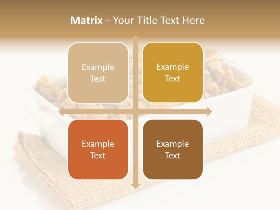 Dressing Appetizer Corn PowerPoint Template