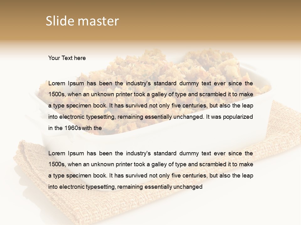 Dressing Appetizer Corn PowerPoint Template