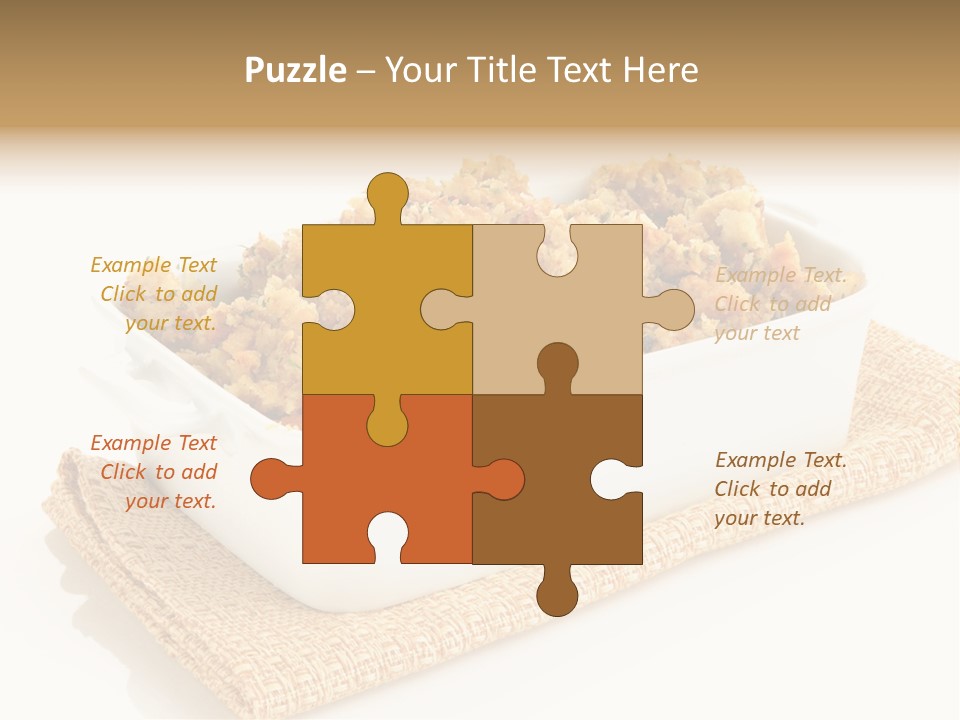 Dressing Appetizer Corn PowerPoint Template