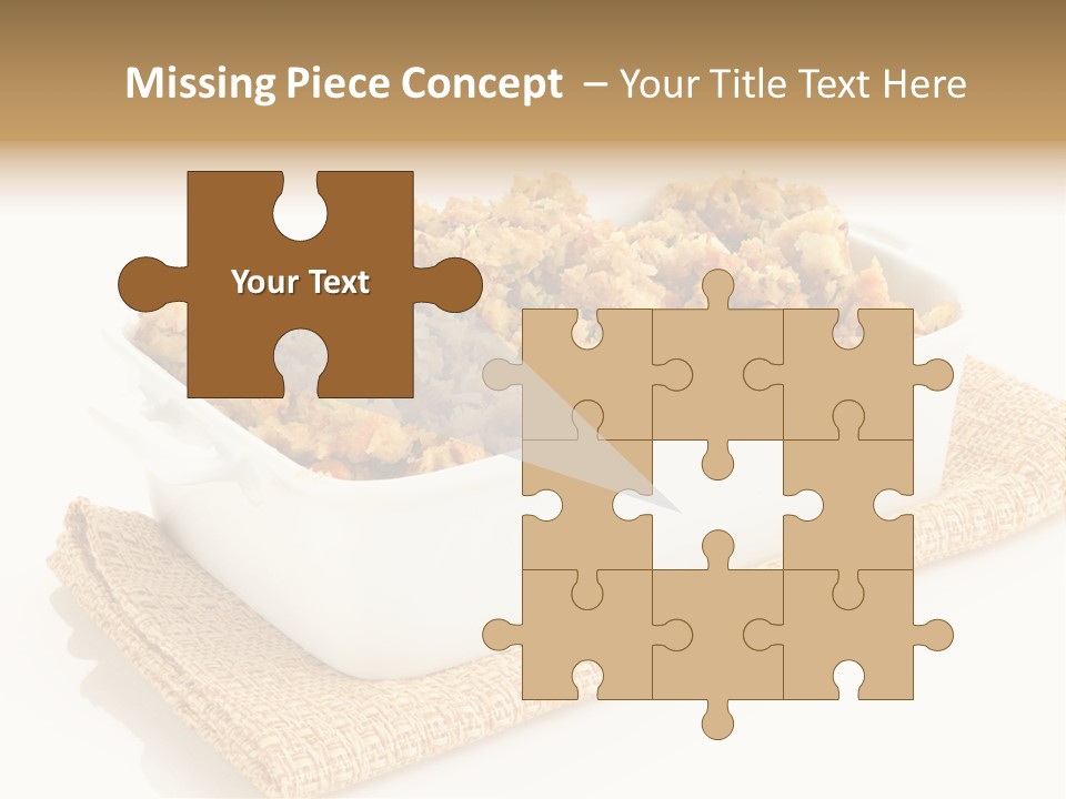 Dressing Appetizer Corn PowerPoint Template