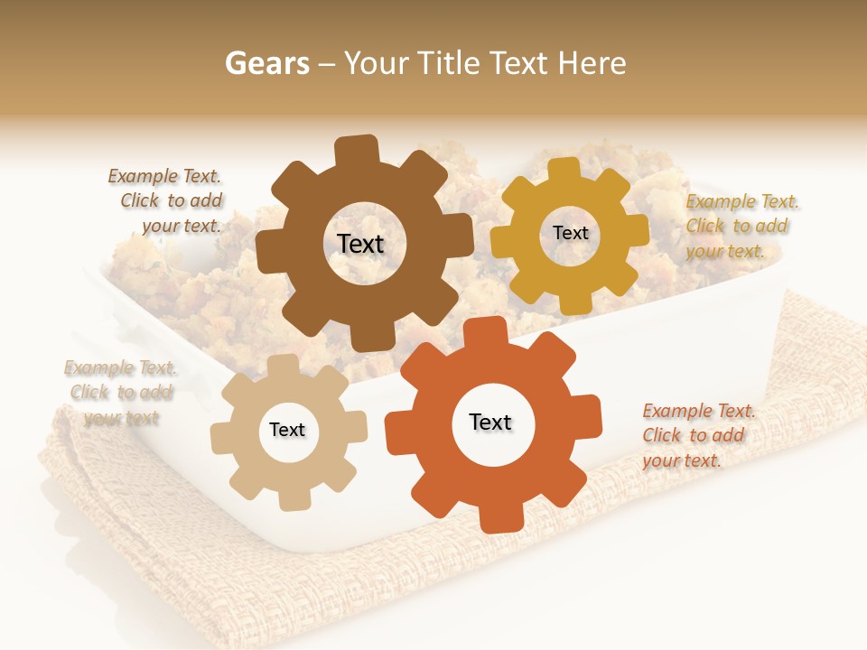 Dressing Appetizer Corn PowerPoint Template