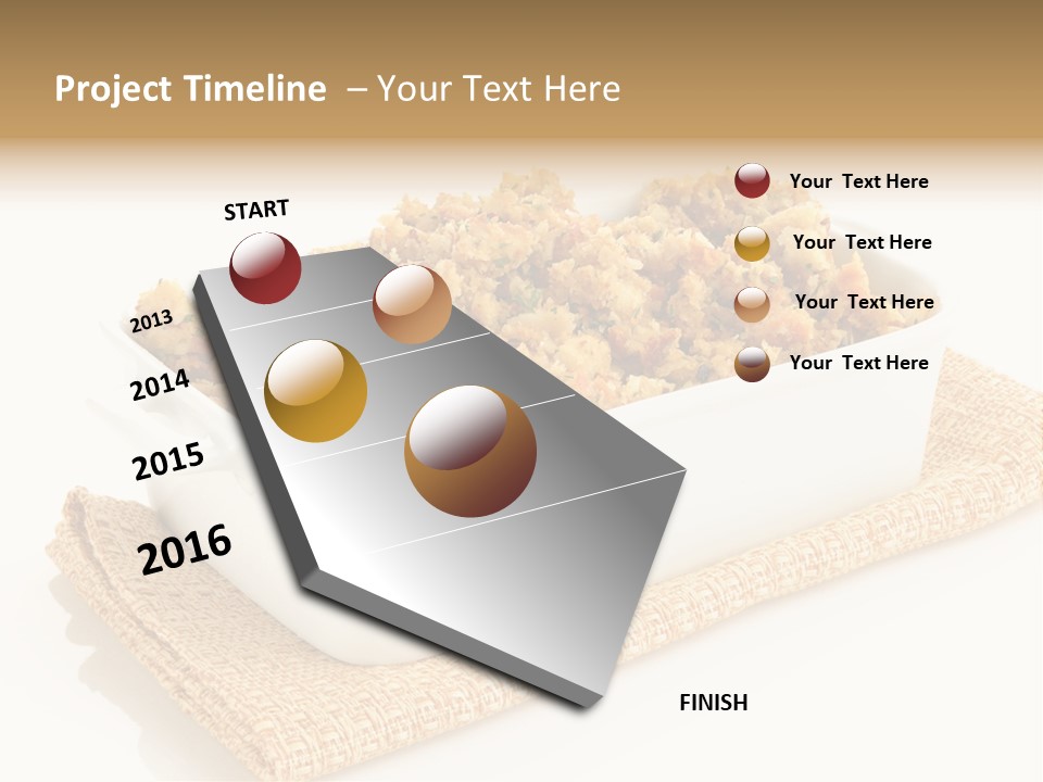 Dressing Appetizer Corn PowerPoint Template