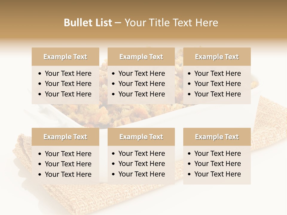 Dressing Appetizer Corn PowerPoint Template