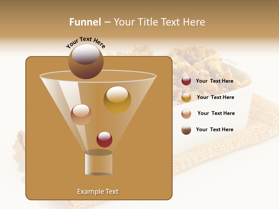 Dressing Appetizer Corn PowerPoint Template